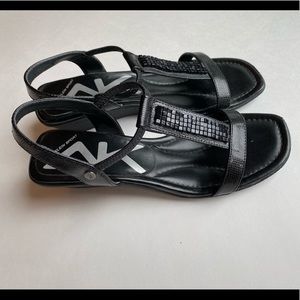 Anne Klein Sport Black Sandals 7.5